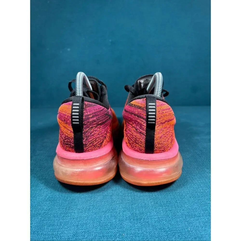 Nike Flyknit Air Max Women’s Size 9 Bright Crimson Pink Orange 620659-800 Runnin